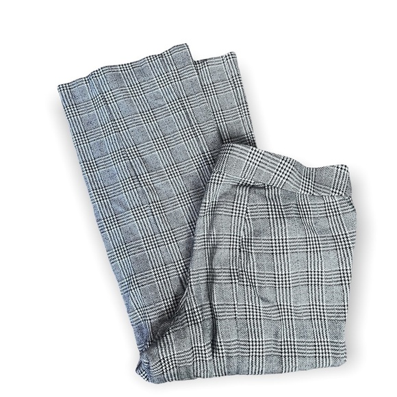 Lane Bryant Black White Checkered Pull On Pants 14/16 - Picture 2 of 4